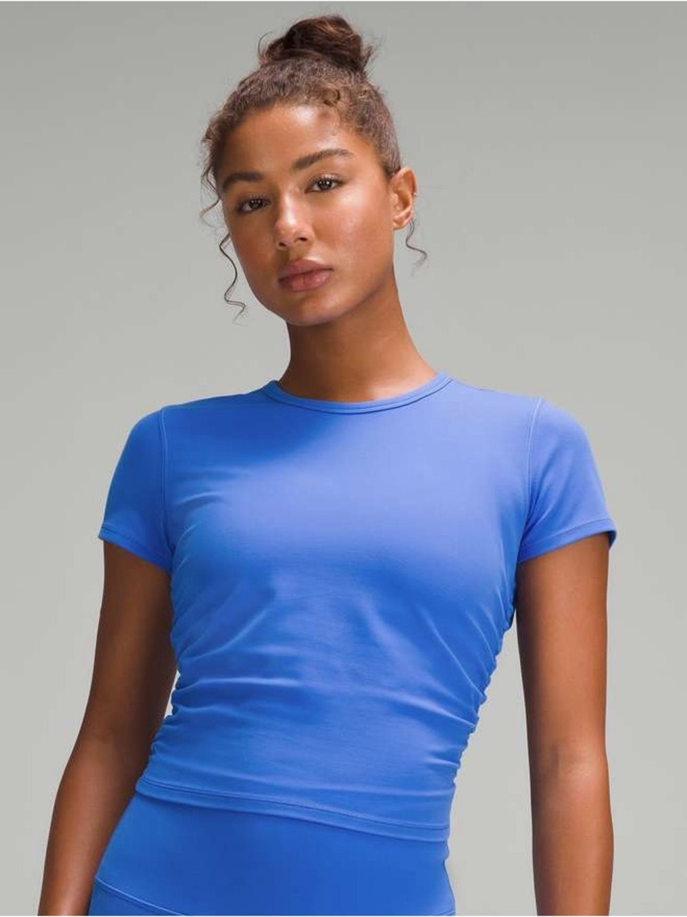 Lululemon All It Takes Nulu Short-Sleeve T-Shirt Pipe Dream Blue Size 12